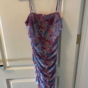 Forever 21 marbled mini dress